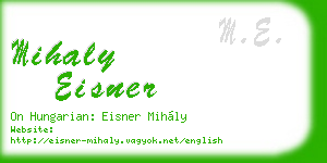mihaly eisner business card
